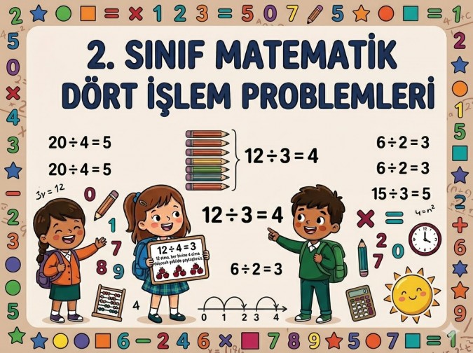 2. SINIF DÖRT İŞLEM PROBLEMLERİ – 2