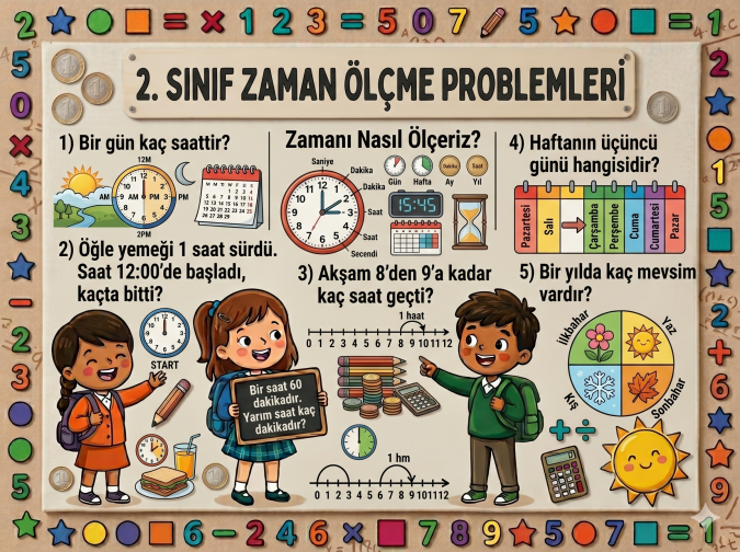 2. SINIF ZAMAN ÖLÇME PROBLEMLERİ – 1