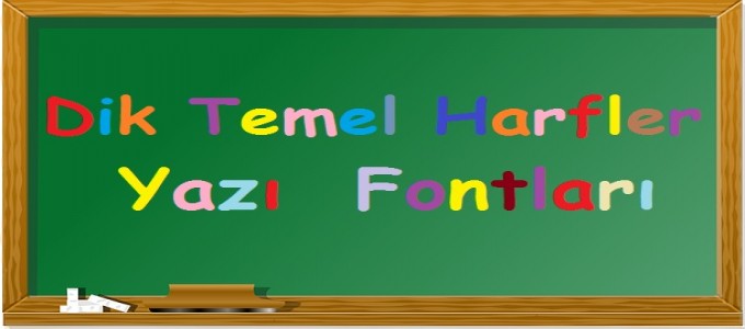 1. Sınıf Dik Temel Harfler Yazı Fontu indir