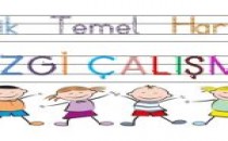 1. Sınıf Türk Bayrağı Çizgi Çalışması