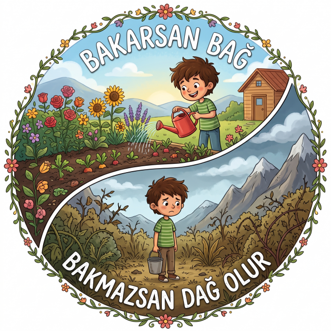 2. Sınıf Okuma Anlama Metni – Kerem’in Renkli Bahçesi
